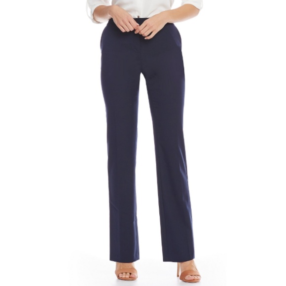 Jones NY Stretch Dress Pants in Navy - Picture 1 of 6